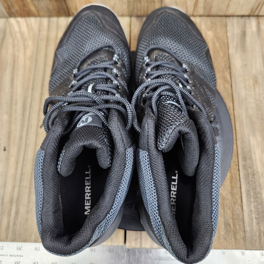Merrell Nova 2 Mid Hiking Boots Waterproof Mens size 9.5 Wide Black J035579W - Picture 5 of 9